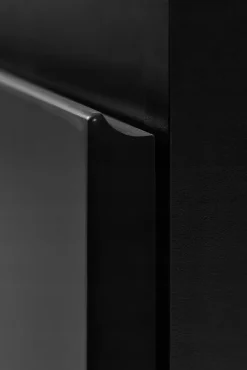 Meuble de salle de bain suspendu sous vasque MODERN noir 60 cm