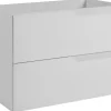 Meuble de salle de bain suspendu sous vasque MODERN blanc 80 cm