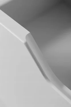 Meuble de salle de bain suspendu sous vasque MODERN blanc 80 cm