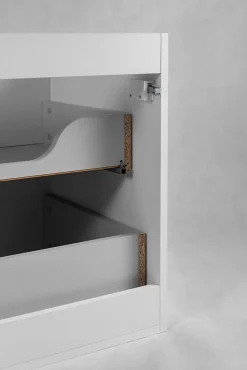 Meuble de salle de bain suspendu sous vasque MODERN blanc 80 cm
