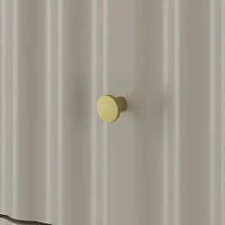 Meuble de salle de bain sous vasque suspendu AQUA cachemire 80 cm façades rainurées
