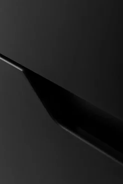 Meuble de salle de bain suspendu sous vasque MODERN noir 80 cm