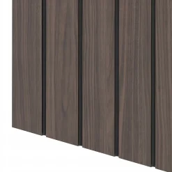 Meuble de salle de bain sous vasque suspendu STELLA coloris noyer 80 cm façades rainurées