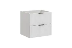 Meuble de salle de bain suspendu sous lavabo ADEL BLANC 60 cm