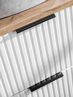 Meuble de salle de bain suspendu sous lavabo ADEL BLANC 60 cm