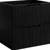 Meuble de salle de bain suspendu sous vasque VENA noir 60 cm