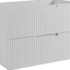 Meuble de salle de bain suspendu sous vasque VENA blanc 80 cm