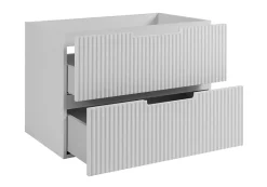 Meuble de salle de bain suspendu sous vasque VENA blanc 80 cm
