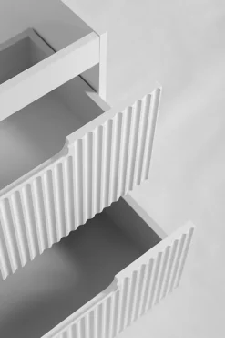 Meuble de salle de bain suspendu sous vasque VENA blanc 80 cm