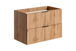 Meuble de salle de bain suspendu sous lavabo ADEL CHÊNE 80 cm