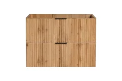 Meuble de salle de bain suspendu sous lavabo ADEL CHÊNE 80 cm
