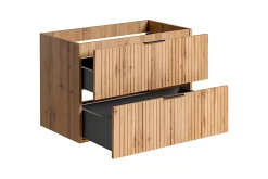 Meuble de salle de bain suspendu sous lavabo ADEL CHÊNE 80 cm