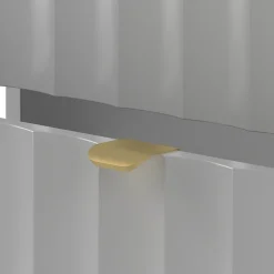 Meuble de salle de bain sous vasque suspendu ARCOS blanc 60 cm façades rainurées