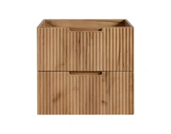 Meuble de salle de bain suspendu sous vasque VENA chêne 60 cm