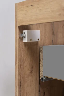 Meuble de salle de bain suspendu sous vasque VENA chêne 60 cm
