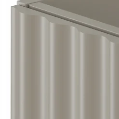 Meuble de salle de bain sous vasque suspendu AQUA cachemire 60 cm façades rainurées