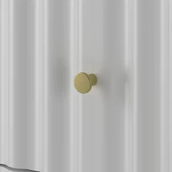 Meuble de salle de bain sous vasque suspendu AQUA blanc 60 cm façades rainurées