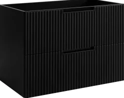 Meuble de salle de bain suspendu sous vasque VENA noir 80 cm