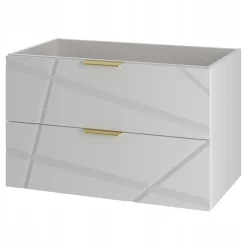 Meuble de salle de bain sous vasque suspendu RADOM 80 cm blanc mat