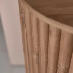 Meuble de salle de bain suspendu en teck massif 140 cm