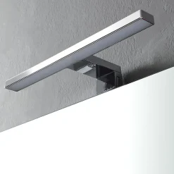 Meuble De Salle De Bains Au Sol 60Cm Avec 2 Tiroirs En Chêne Naturel Effet Bois Avec Lavabo Et Miroir 60X80 - Laguna