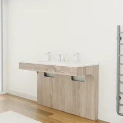 Meuble double vasque PMR ALTEA 120 cm - Cambrian oak
