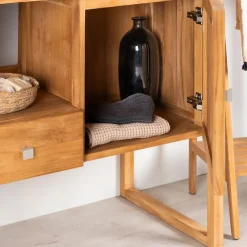 Meuble en teck salle de bain Théa 130 cm