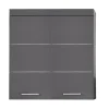 Meuble haut - Mélaminé - Gris - 73 - 77 - 23 cm