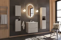 Meuble haut de salle de bain suspendue NOVA CACHEMIRE 30 x 57 cm
