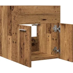 Meuble lavabo de salle de bain vieux bois bois d'ingénierie vidaXL