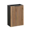 Meuble lave main à suspendre XILO NOIR CHÊNE 40 cm