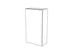 Meuble lave mains à poser gris l.44 x H.79 x P.23 cm, GoodHome Imandra