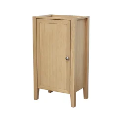 Meuble lave mains à poser placage chêne l.44 x H.80,6 x P.30 cm, GoodHome Perma