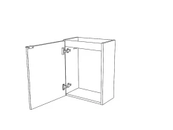 Meuble lave mains suspendu effet chêne l.44 x H.55 x P.23 cm, GoodHome Imandra