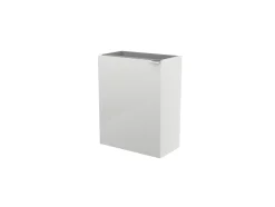 Meuble lave mains suspendu blanc brillant l.44 x H.55 x P.23 cm, GoodHome Imandra