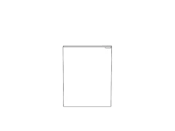 Meuble lave mains suspendu blanc brillant l.44 x H.55 x P.23 cm, GoodHome Imandra