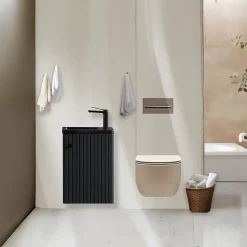 Meuble lave-main Aquanero noir 40 cm
