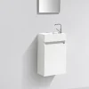 Meuble lave-main salle de bain design SIENA largeur 40 cm blanc laque