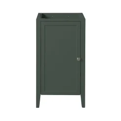 Meuble lave-mains à poser l.60 cm vert + plan vasque lave-mains Lana, GoodHome Perma