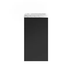 Meuble lave-mains à poser noir mat l.44 cm Imandra + plan vasque noir terrazzo, GoodHome