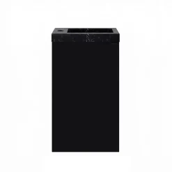 Meuble lave-mains à poser noir mat l.44 cm Imandra + plan vasque effet marbre noir, GoodHome