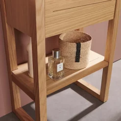 Meuble lave-mains ATOLL avec vasque blanche + miroir