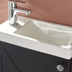 Meuble lave-mains AVA Noir carbone