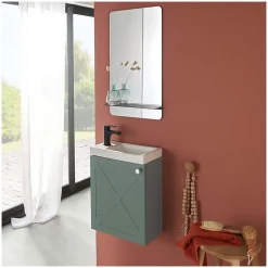 Meuble lave-mains AVA Vert de gris