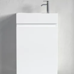 Meuble lave-mains blanc brillant LOMAZOO Malibu - 40cm