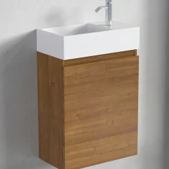 Meuble lave-mains chêne chaud LOMAZOO Malibu - 40cm