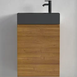 Meuble lave-mains chêne chaud LOMAZOO Malibu - 40cm