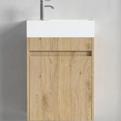 Meuble lave-mains chêne clair LOMAZOO Ibiza- 40cm