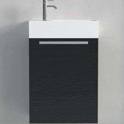Meuble lave-mains chêne noir LOMAZOO Bombay - 40cm