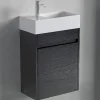 Meuble lave-mains chêne noir LOMAZOO Ibiza - 40cm